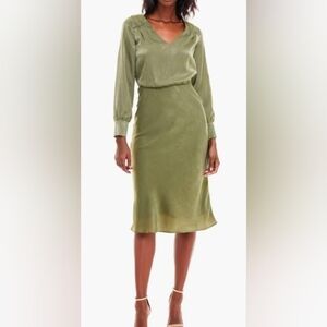 Socialite Olive Green Women's Dress - FLAWED